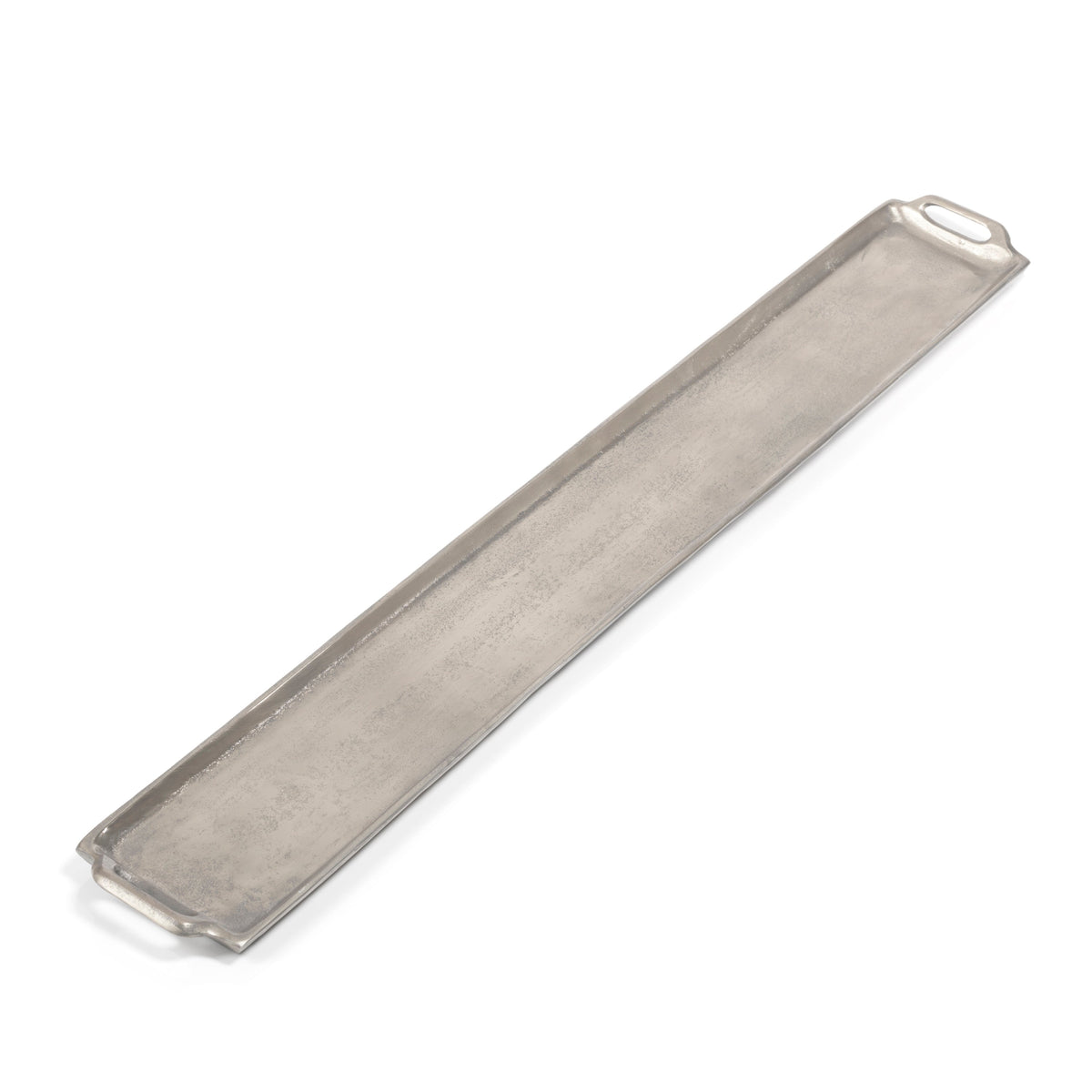 40-Inch Long Nickel Decorative Tray | Bone & Brass