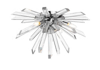 Chrome Crystal Rod Flush Mount