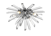 Chrome Crystal Rod Flush Mount