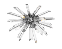 Chrome Crystal Rod Flush Mount