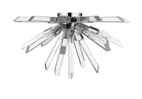Chrome Crystal Rod Flush Mount