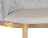 Dover Stone Gray & Gold Counter Stool