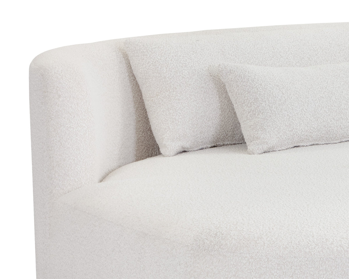 London LAF Copenhagen White Boucle Sectional