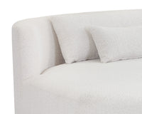 London LAF Copenhagen White Boucle Sectional