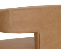 Cobourg Ludlow Sesame Leather Lounge Chair
