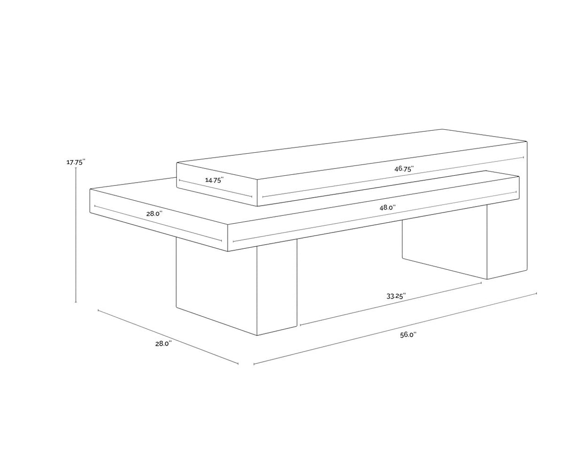 Herriot Light Brown / Summer Sand Coffee Table