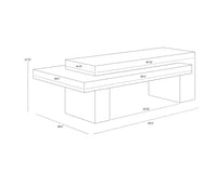 Herriot Light Brown / Summer Sand Coffee Table