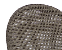 Calandri Grey Wicker & Cream Outdoor Counter Stool