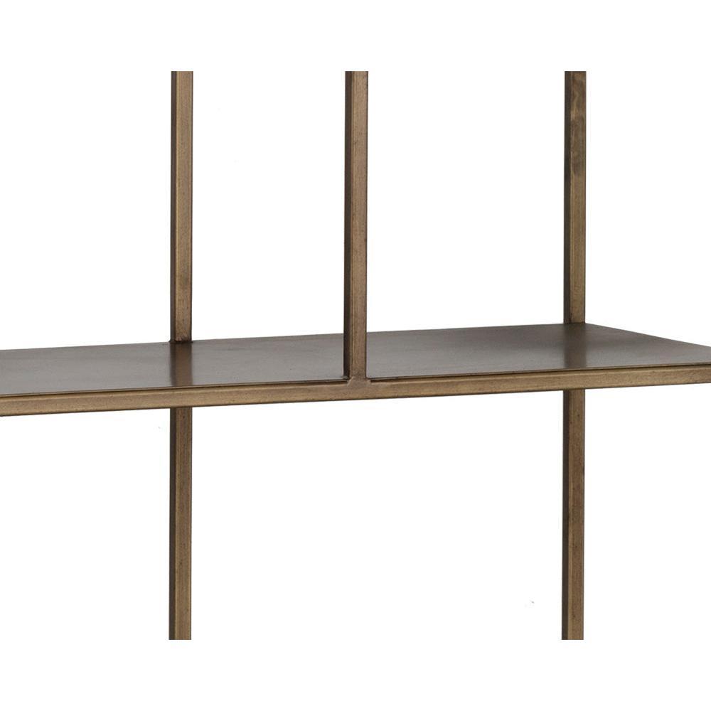 Eiffel Bookcase - Large - Antique Brass - Bookcase Detail | Bone & Brass