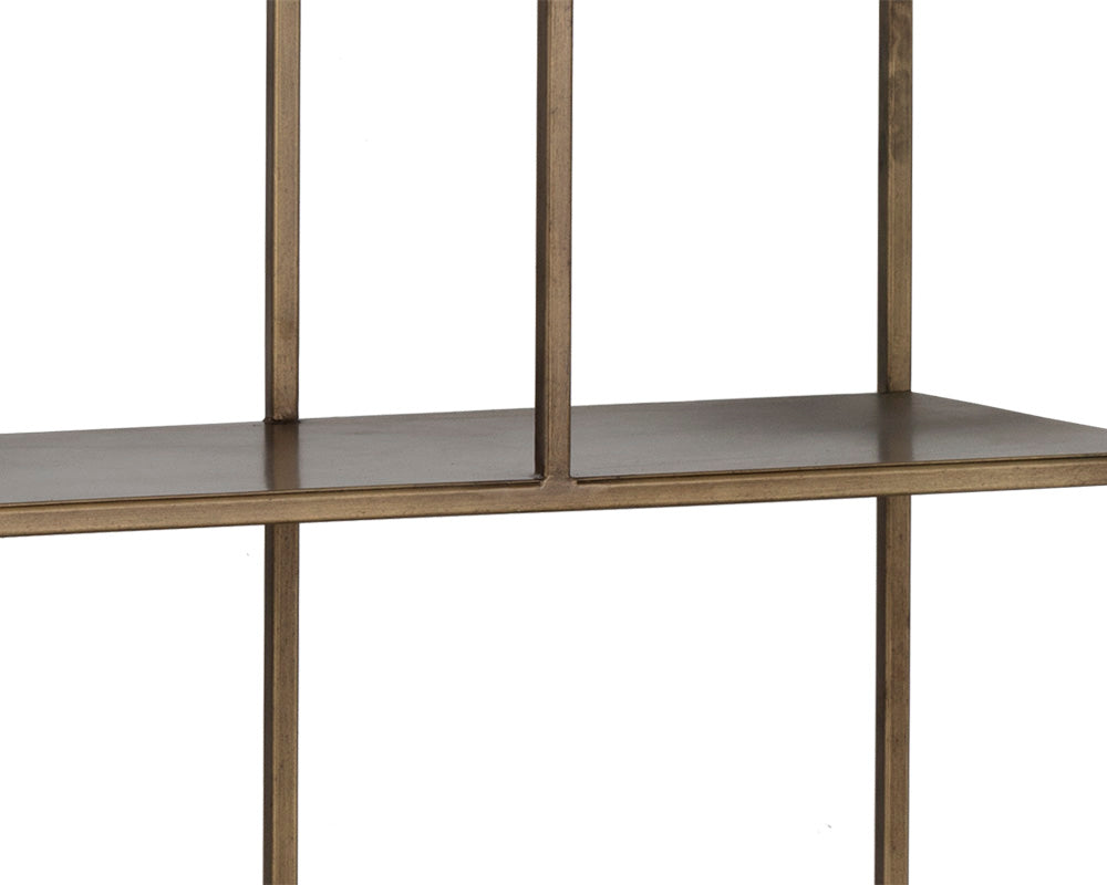Eiffel Large - Antique Brass Bookcase