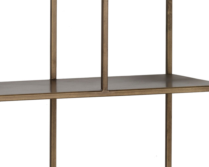 Eiffel Large - Antique Brass Bookcase