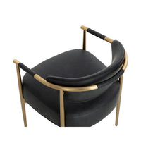 Heloise Dining Armchair - Bravo Black - Chair Detail | Bone & Brass