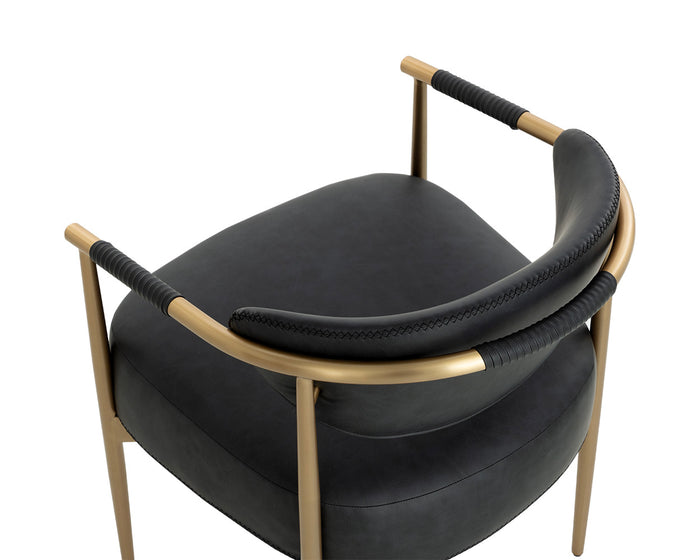 Heloise Dining Bravo Black Armchair