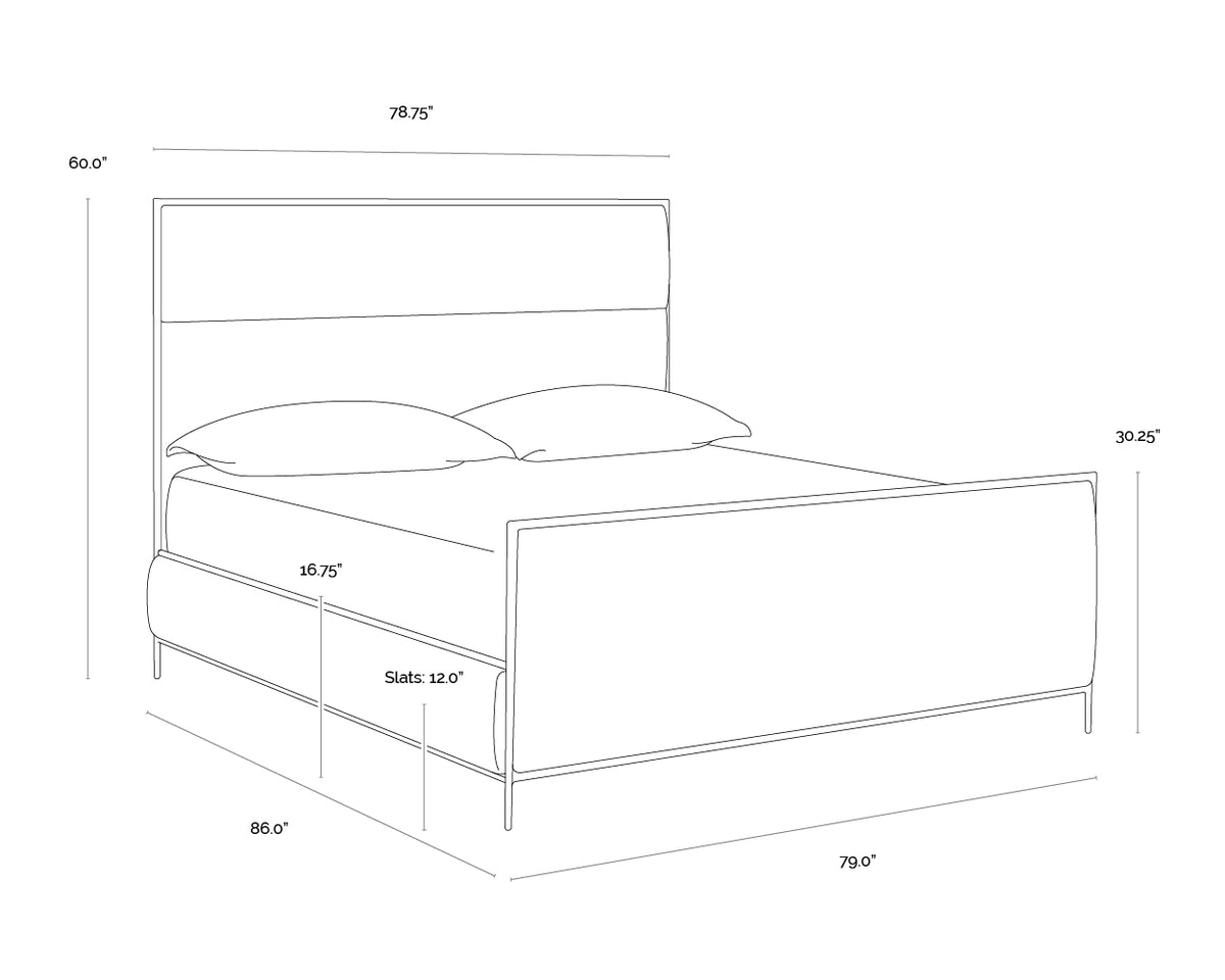 Yasmine King - Zenith Alabaster Bed