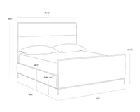 Yasmine King - Zenith Alabaster Bed