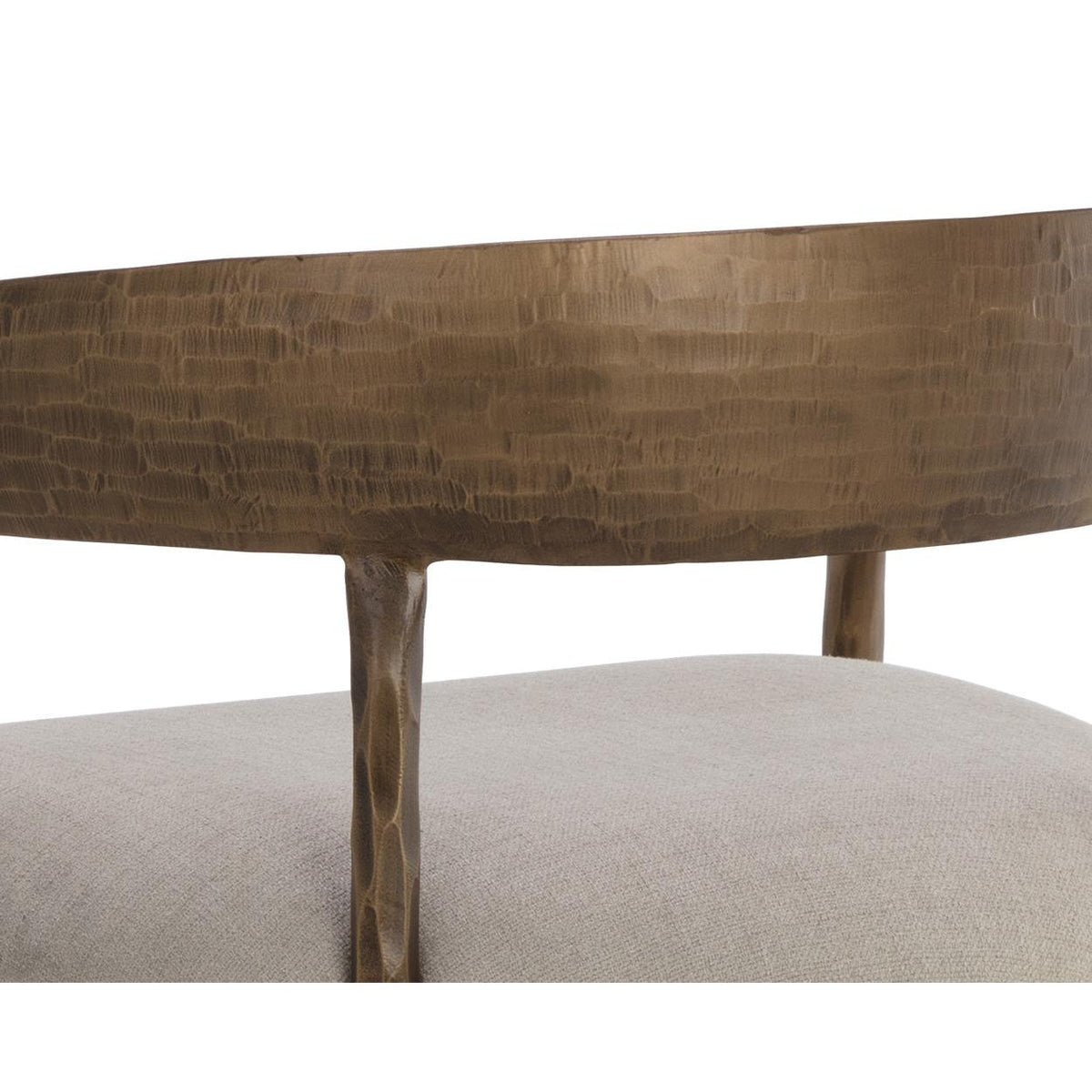 Zanatta Counter Stool - Zenith Taupe Grey - Stool Detail | Bone & Brass