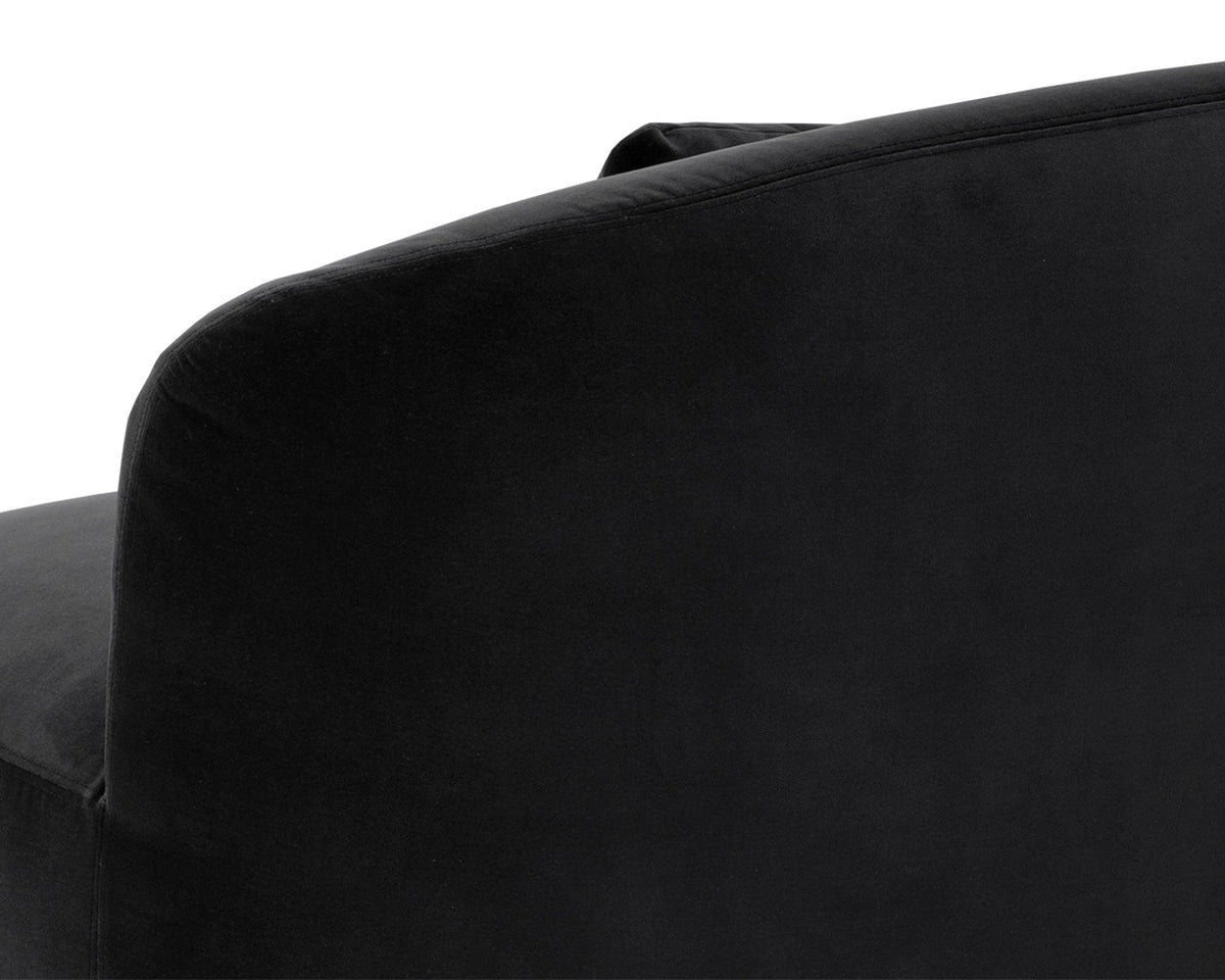 Soraya Charcoal Grey Curved Sofa