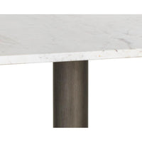 Claudia Marble & Pewter Square Bistro Table 30" - Table Detail | Bone & Brass