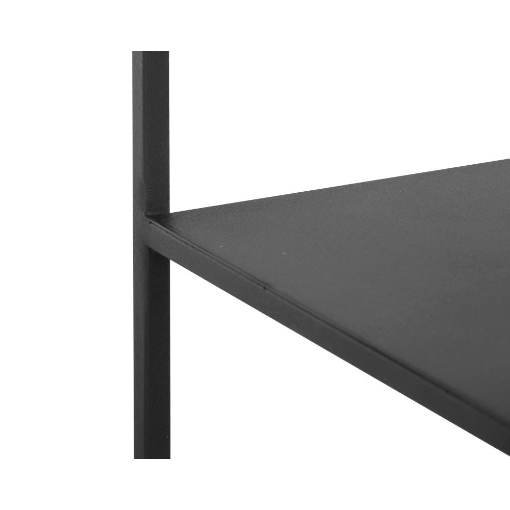 Eiffel Low Bookcase - Medium - Black - Bookcase Shelf Detail | Bone & Brass