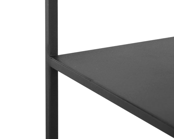 Eiffel Low Medium - Black Bookcase