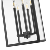 Black Grand Glass Outdoor Pendant