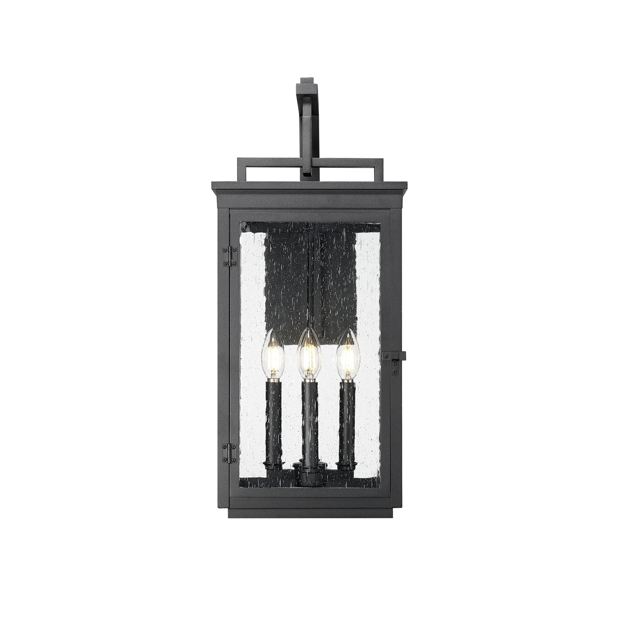 Sand Black Seedy Glass Wall Lantern