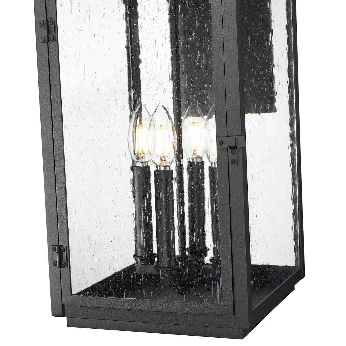 Sand Black Seedy Glass Wall Lantern