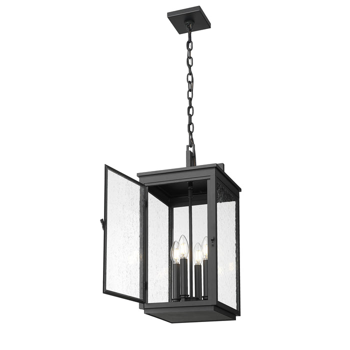Sand Black Seedy Glass Outdoor Pendant