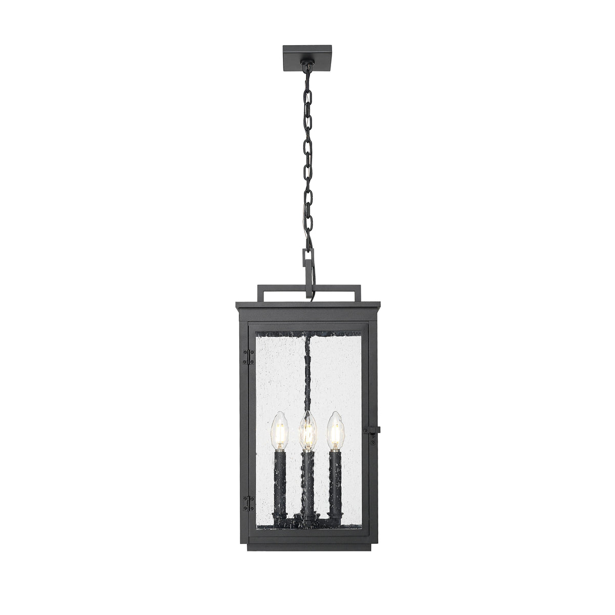 Sand Black Seedy Glass Outdoor Pendant