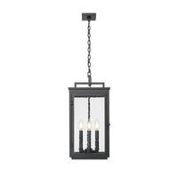 Sand Black Seedy Glass Outdoor Pendant