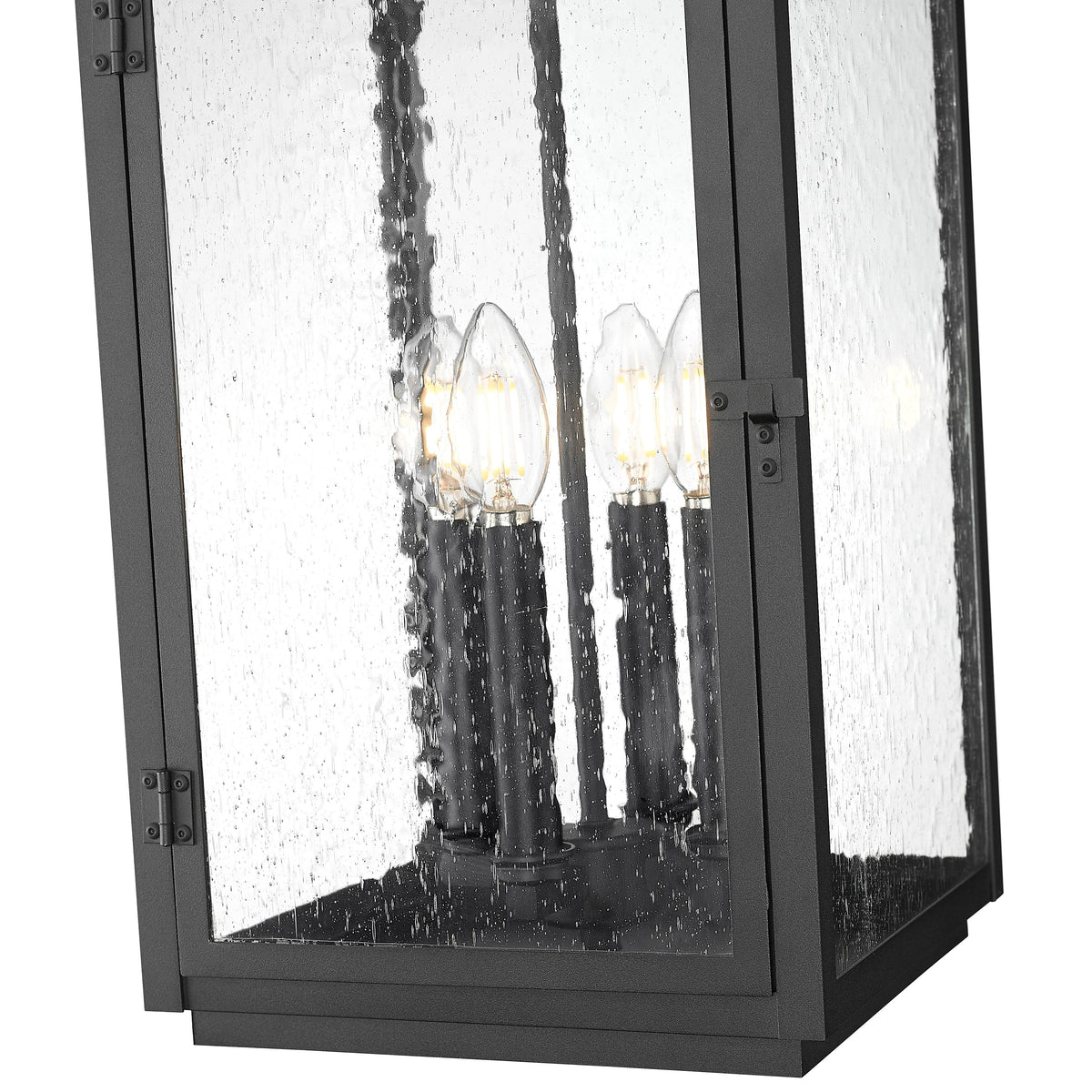Sand Black Seedy Glass Outdoor Pendant