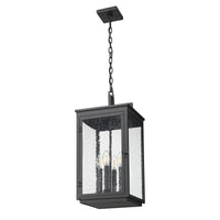 Sand Black Seedy Glass Outdoor Pendant