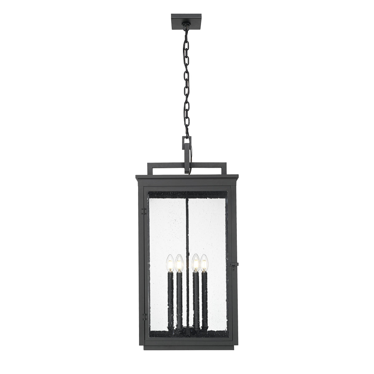 Sand Black Oversized Outdoor Lantern Pendant
