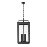 Sand Black Oversized Outdoor Lantern Pendant