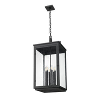 Sand Black Oversized Outdoor Lantern Pendant