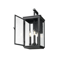 Sand Black Seedy Glass Wall Light