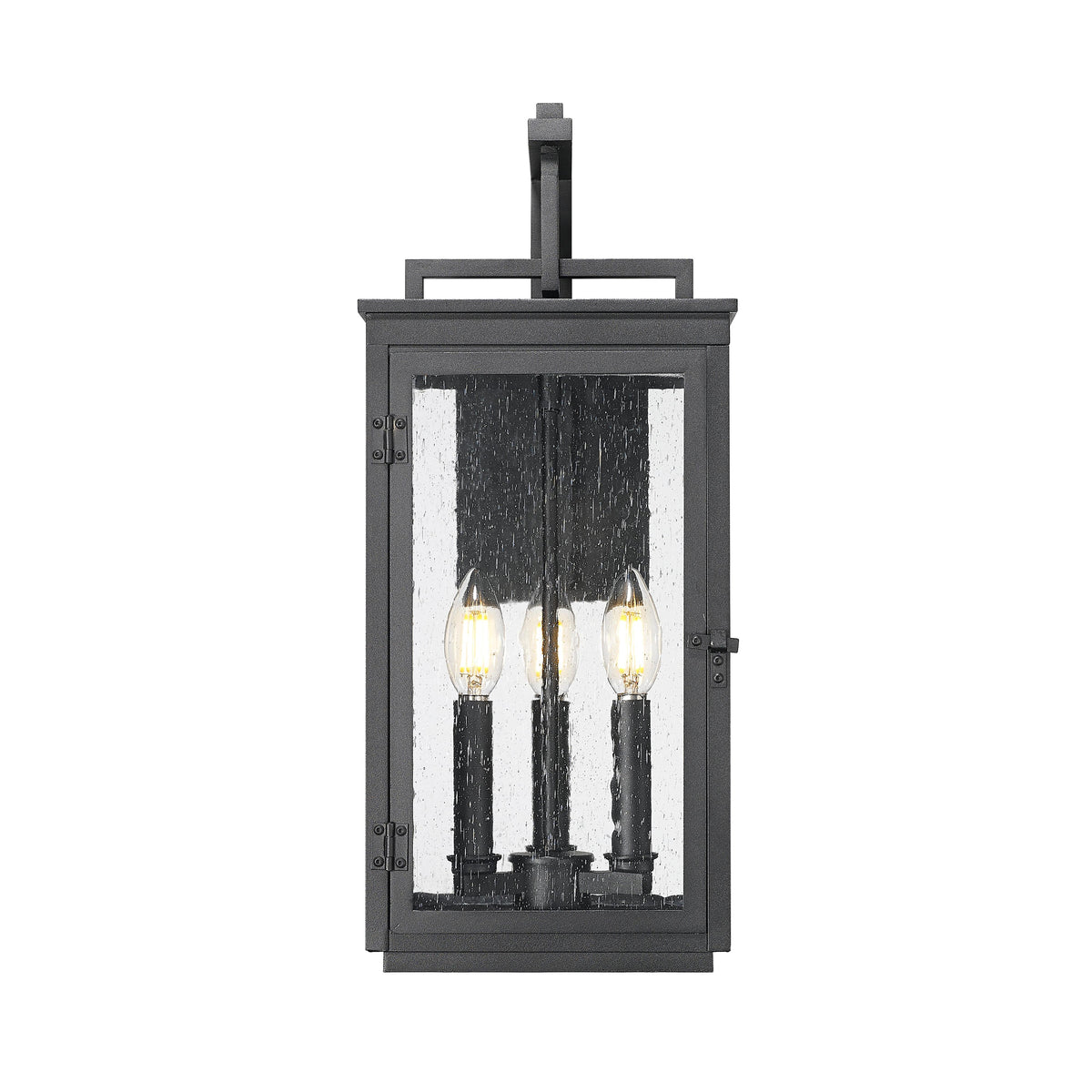 Sand Black Seedy Glass Wall Light