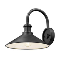 Sand Black Industrial Cone Wall Sconce