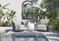 Allariz Swivel Warm Grey - Gracebay Light Grey Armchair