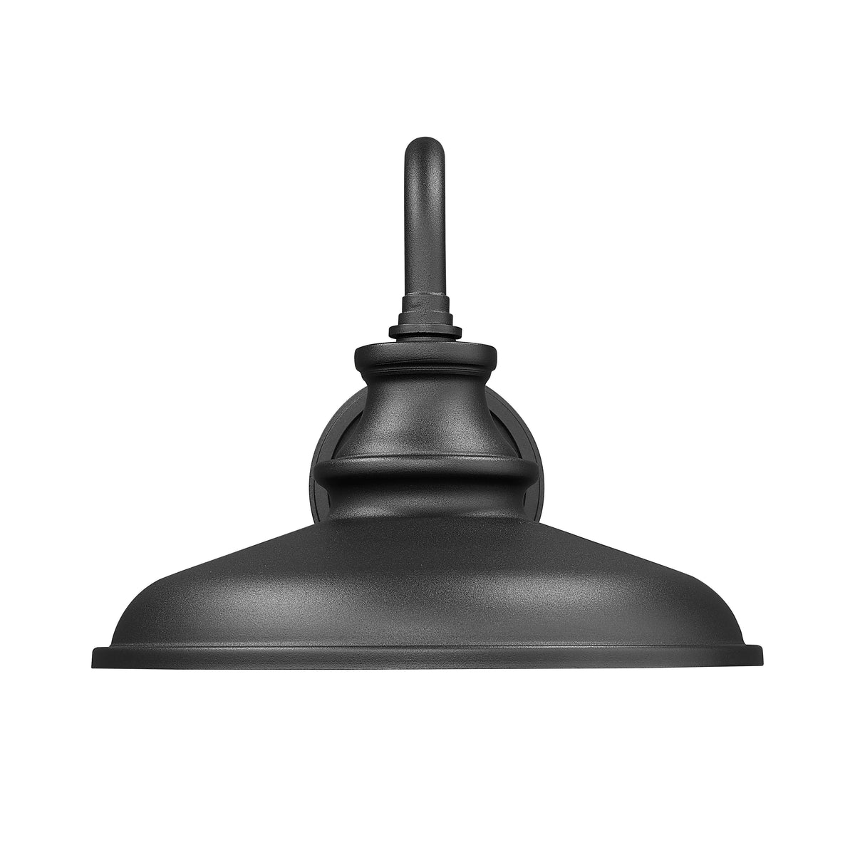 Sand Black Curved Arm Outdoor Sconce