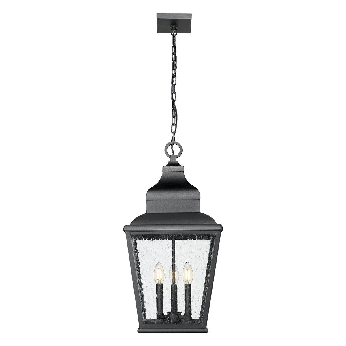 Sand Black Tapered Outdoor Pendant