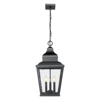 Sand Black Tapered Outdoor Pendant