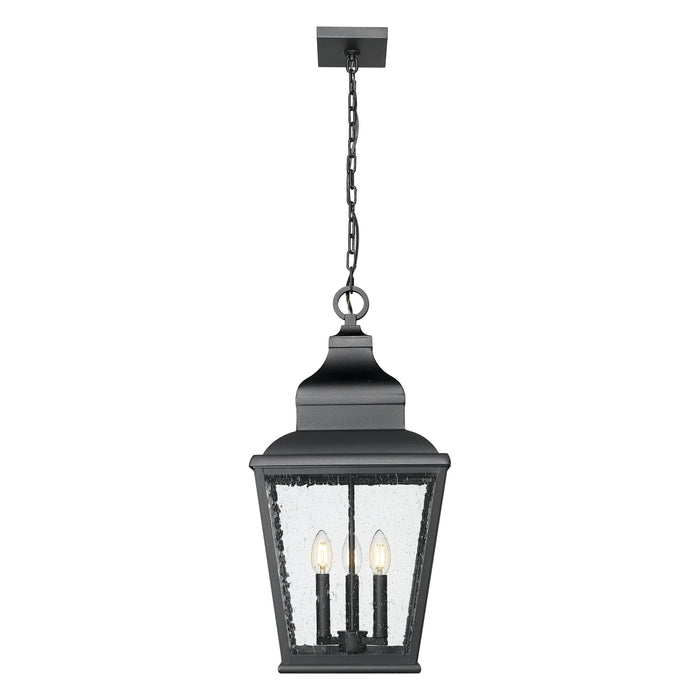 Sand Black Tapered Outdoor Pendant