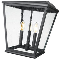 Sand Black Tapered Outdoor Pendant