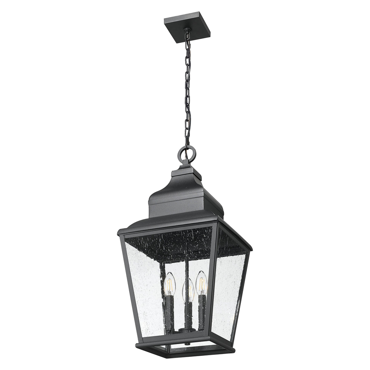 Sand Black Tapered Outdoor Pendant