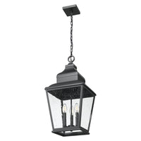 Sand Black Tapered Outdoor Pendant