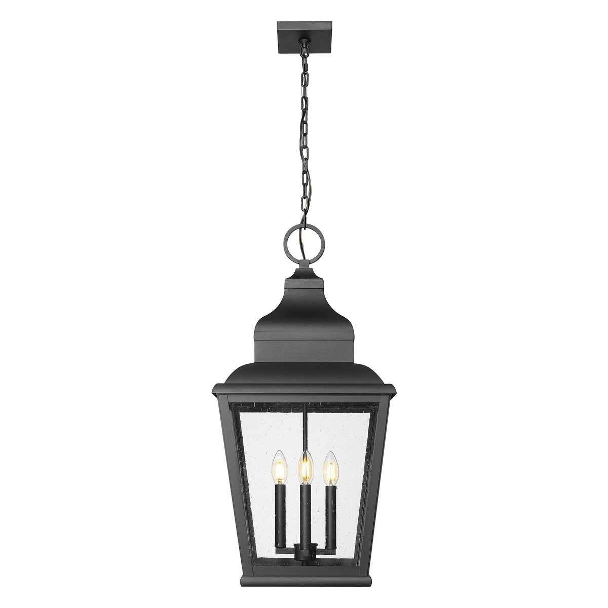 Sand Black Large Tapered Outdoor Pendant