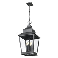 Sand Black Large Tapered Outdoor Pendant