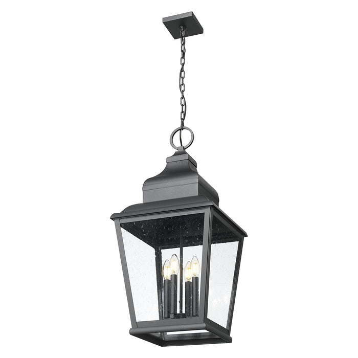 Sand Black Large Tapered Outdoor Pendant