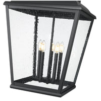 Sand Black Oversized Tapered Lantern Pendant